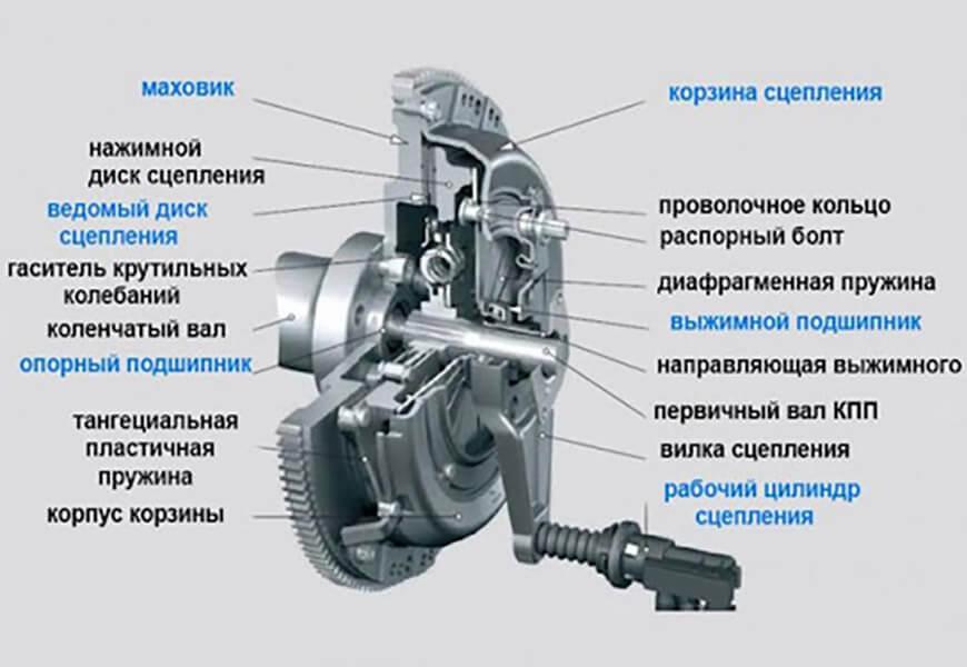 Сцепление схема