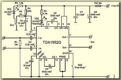 УМЗЧ TDA1562Q